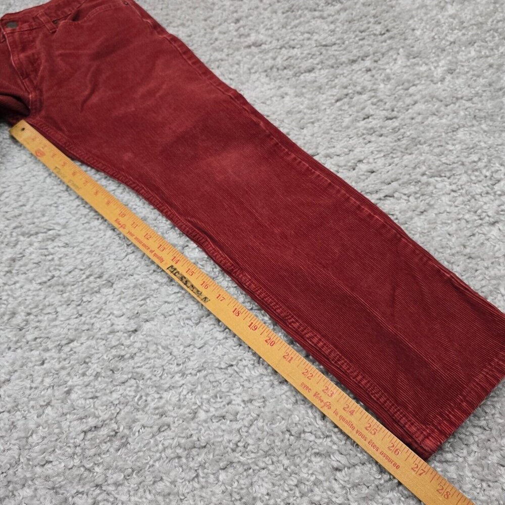 Levi's‎ 502 Mens Corduroy Straight Leg Pants Red Size 30 (fits 29x27) - Picture 15 of 16